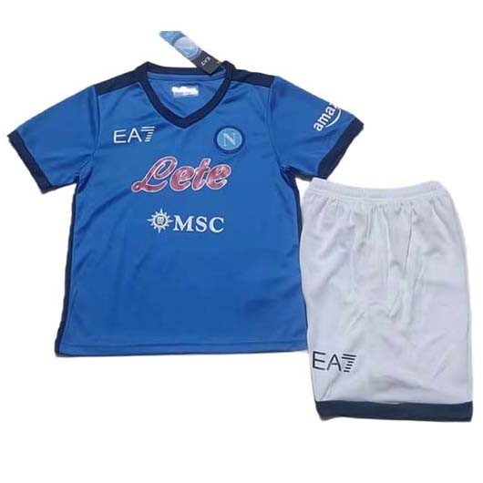 Heimtrikot Napoli Kinder 2021-2022 Günstige Fußballtrikots